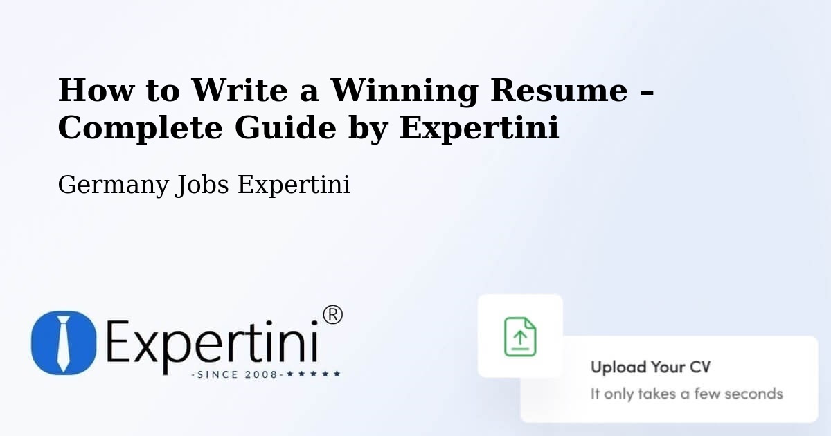 Resume Writing Guide for Job Seekers – Gräfenroda - Gräfenroda, Germany Jobs Expertini