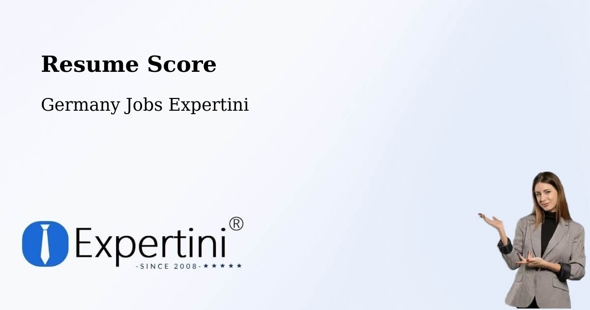 Resume Score & Job Description Match Tool – Gräfenroda - Germany Jobs Expertini